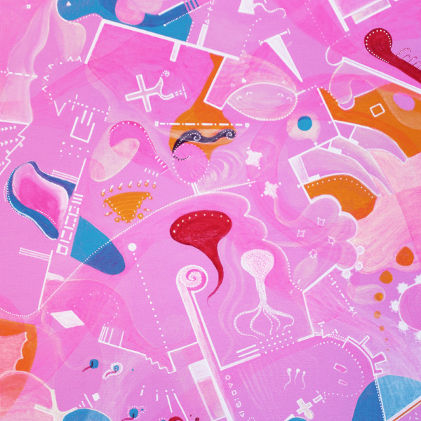 El Templo Rosa (55x46cm)